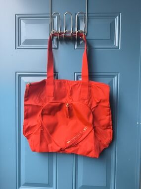 Victoria's Secret Bright Red Heart Pocket Tote